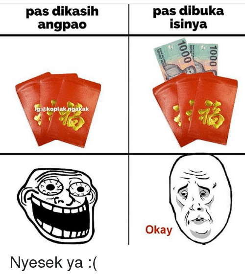 10 Potret Isi Angpao Imlek yang Gak Terduga dan Bikin Ngakak