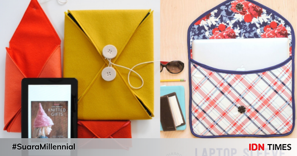9 diy case laptop minim modal, bisa dari sweater bekas!