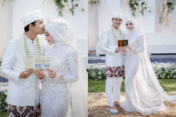 Ide Makeup dan Gaun Pernikahan Novia Giana Nurjanah, Istri Ikbal Fauzi