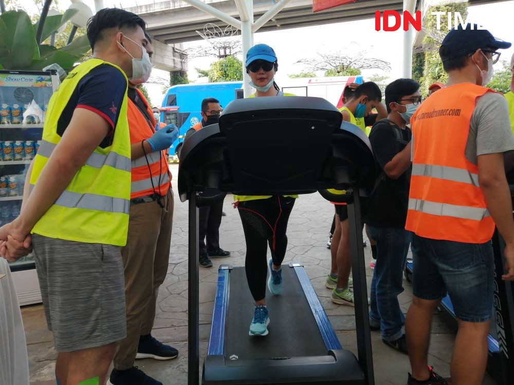 Unik Nih, Lomba Lari dan Sepeda Virtual di Bandara Soekarno-Hatta