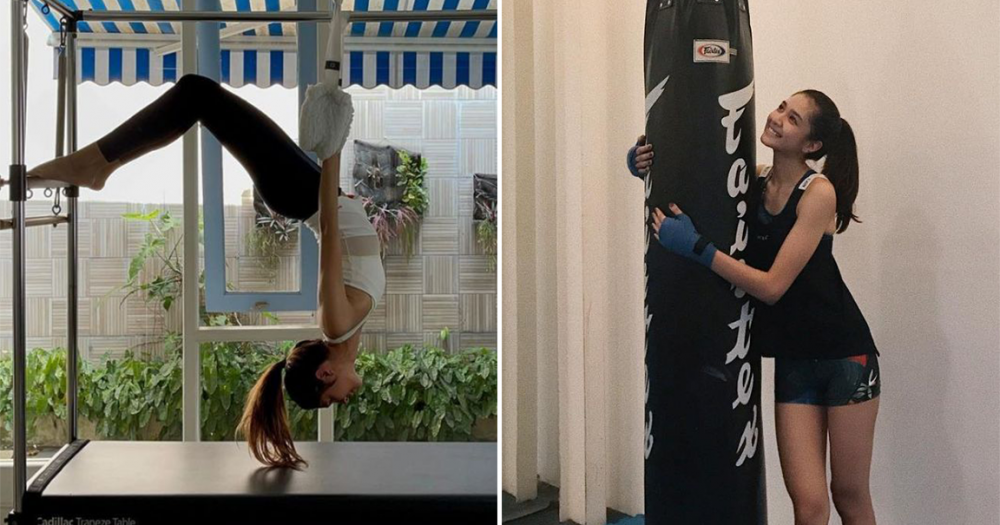 Tetap Fit, 9 Potret Workout Ala Mikha Tambayong