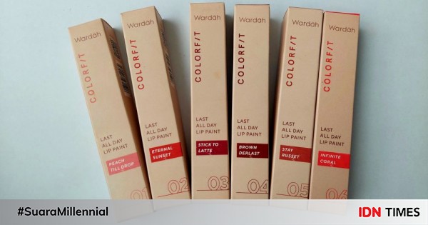 Review wardah colorfit last all day lip paint, beneran tahan seharian!
