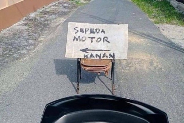 10 Potret Salah Pasang Peringatan yang Bikin Bingung, Awas Terkecoh