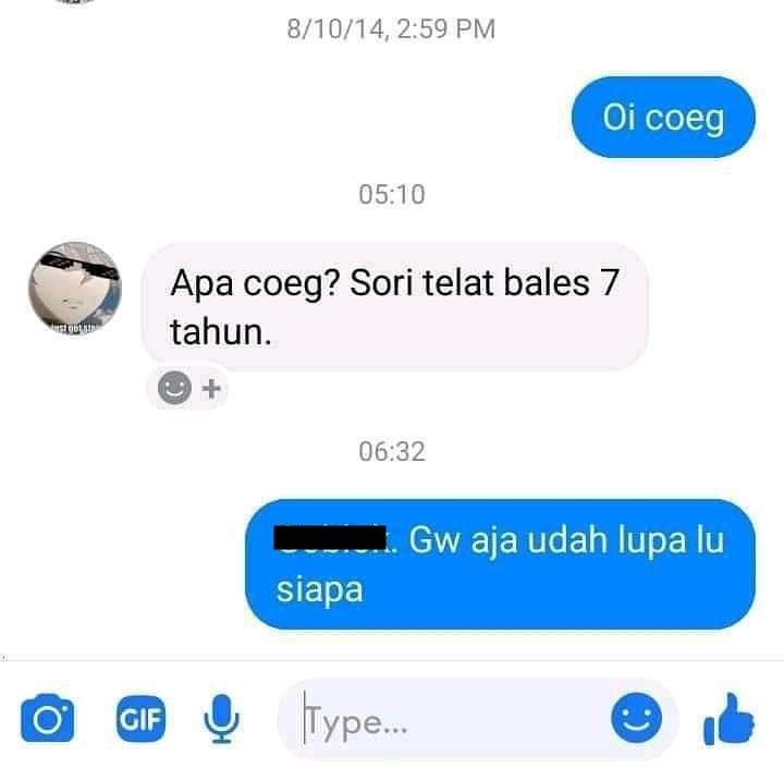 Jawabannya Kocak Banget! 10 Chat Baru Dibalas Bertahun-tahun Kemudian