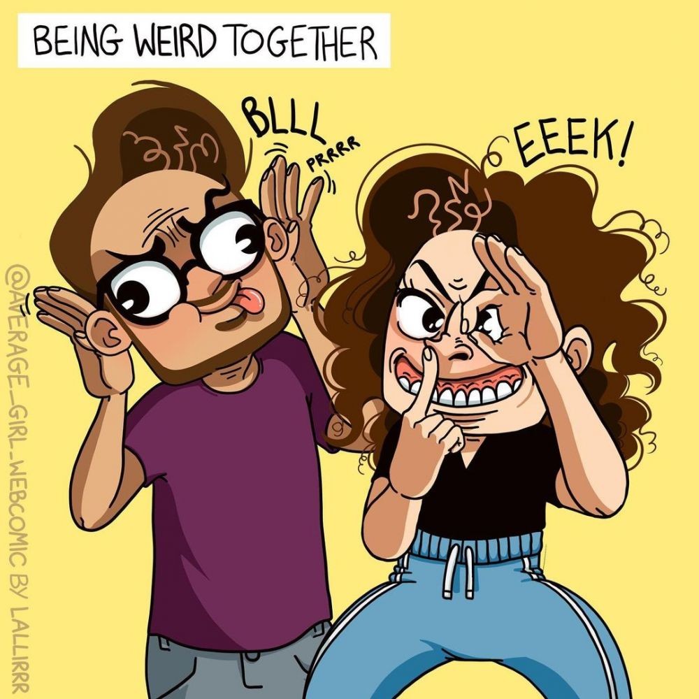 10 Ilustrasi Kocak Kehidupan Pasutri, dari Mesra sampai Konyol Bareng