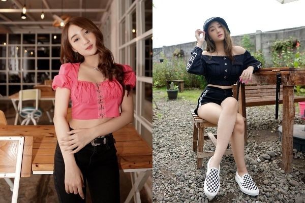 Bikin Susah Fokus! 9 Potret Menawan Sandrina IMB Pakai Crop Top