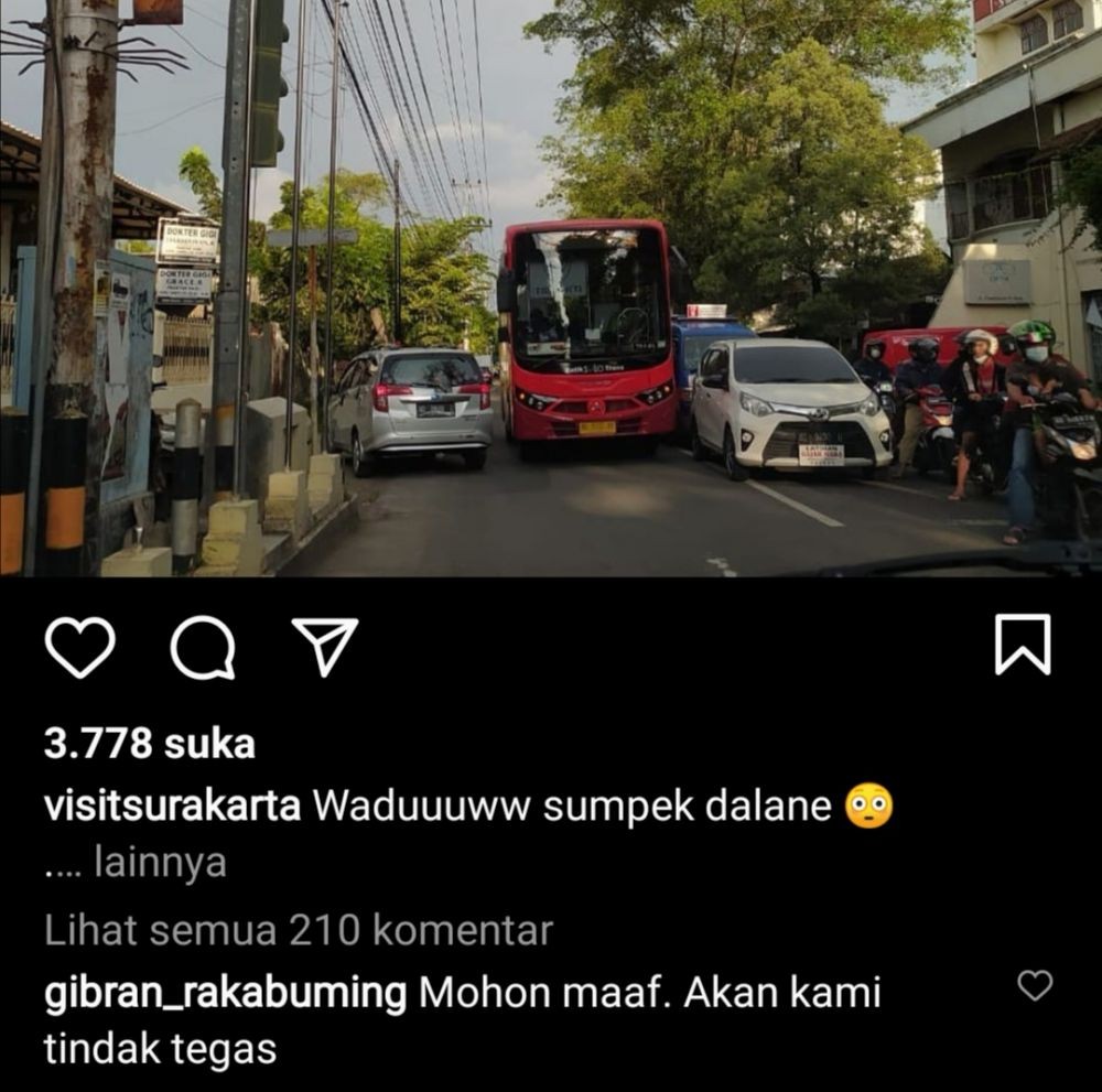 Sopir Bus Batik Solo Trans Ugal-Ugalan, Gibran Langsung Minta Maaf