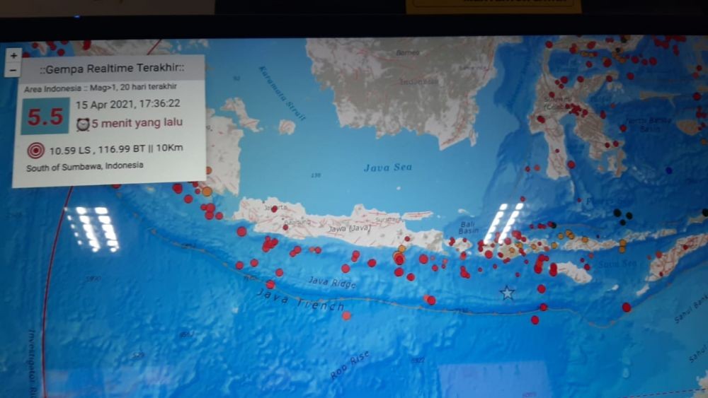 Gempa Magnitudo 5,1 Guncang Sumbawa