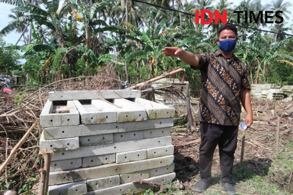 Cerita Nelayan Desa Tompe Donggala, Bangun Huntap dari Uang Sendiri