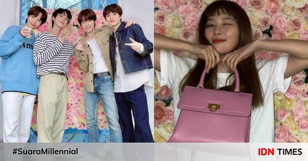9 potret idol sm entertainment dengan background bunga
