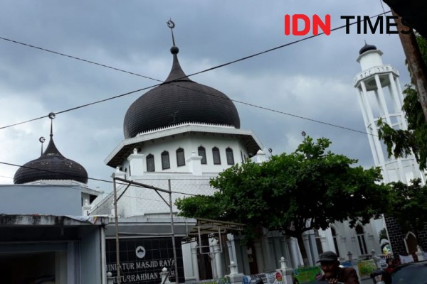 Gak Perlu Jauh-Jauh, Miniatur Masjid Baiturrahman Aceh Ada di Bantul