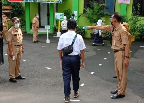 Pede Sudah Level 3, Sekolah di Semarang Mulai Pembelajaran Tatap Muka