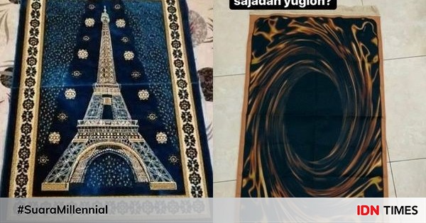 10 potret sajadah ini cukup nyeleneh, awas bikin jemaah lain ketawa