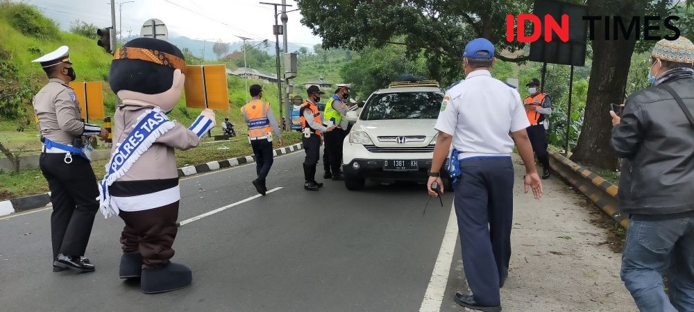 Larangan Mudik Dimulai, Polisi Dirikan 5 Pos Jaga di Tasikmalaya