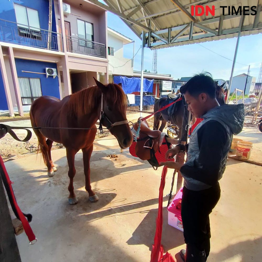 Serunya Ngabuburit ala Pecinta Olahraga Berkuda di Balikpapan 