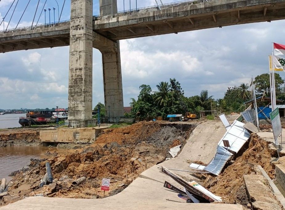 Bisa Runtuh, Jembatan Mahkota II Samarinda Ditutup Sementara