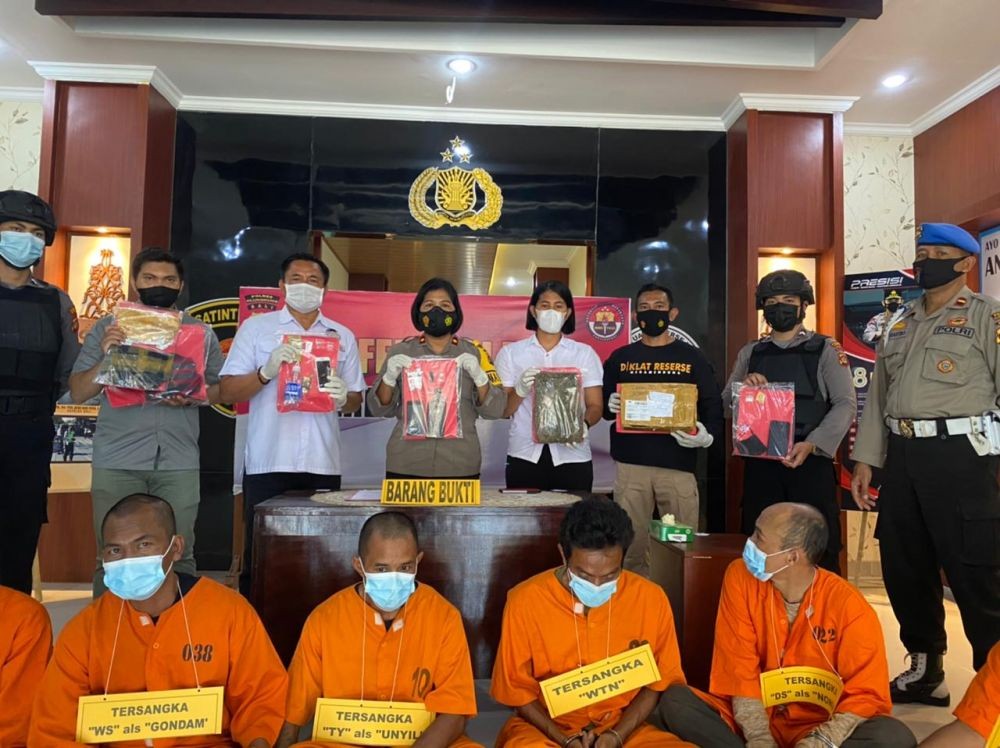 Sat Narkoba Amankan 1,4 Kilogram Ganja di Nusa Penida Bali