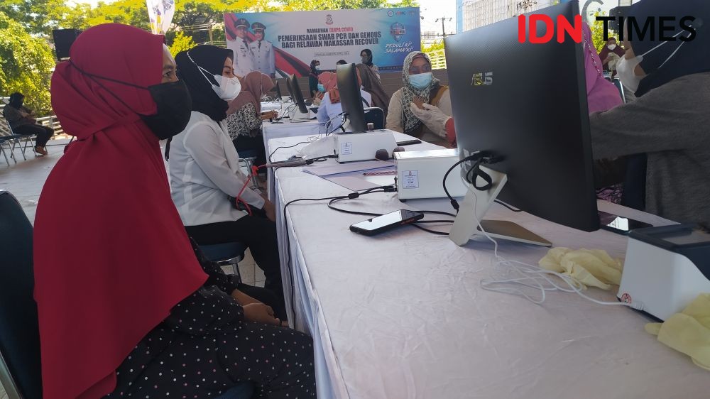 15 Ribu Relawan Makassar Recover Bertahap Jalani Tes GeNose dan PCR