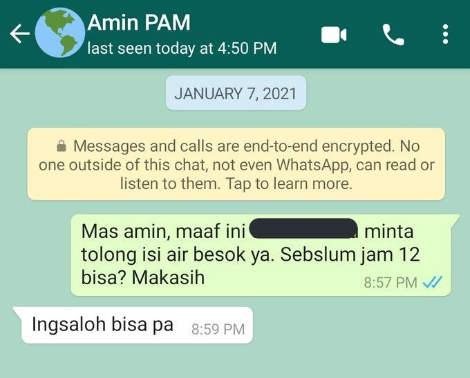 10 Chat Kocak Dengan Tukang Galon Ini Bisa Bikin Ketawa