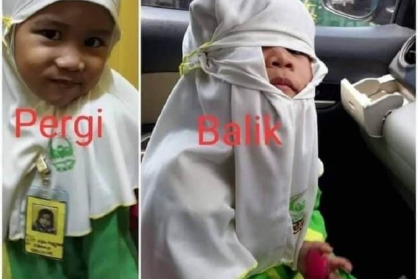 Gemesin! 10 Potret Anak saat Berangkat dan Pulang Sekolah