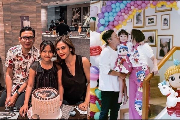 9 Potret Mantan Pasangan Artis Rayakan Ulang Tahun Anak, Sudah Cerai