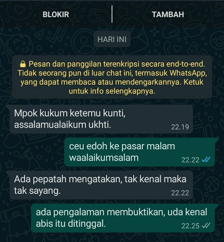 9 Potret Kocak Chat Pakai Pantun, Balasannya Bikin Ketawa