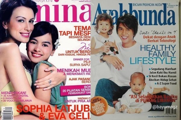 Penuh Kenangan! 10 Potret Jadul Artis dan Anak jadi Cover Majalah