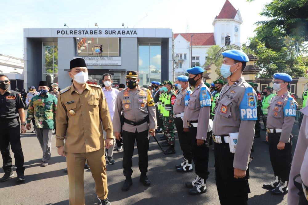 17 Titik Penyekatan di Surabaya, 411 Personel Pemkot Disiagakan