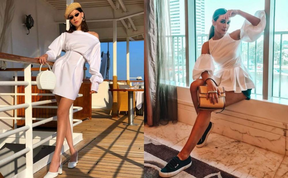 OOTD ala Top Model! 10 Adu Gaya Luna Maya Vs Bella Hadid