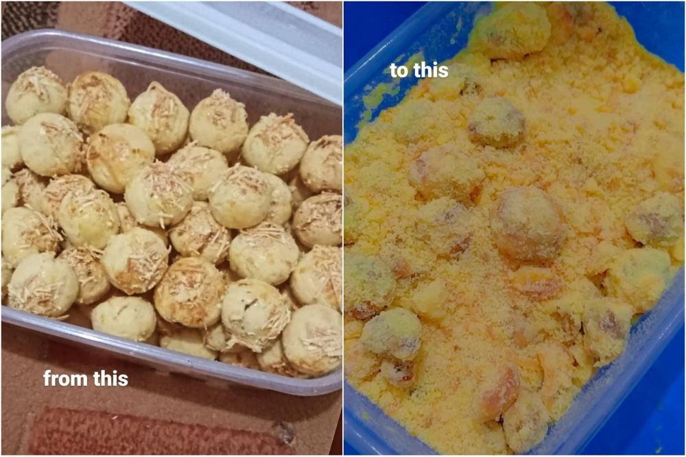 Potret Kiriman Kue Kering Hancur Berantakan, Sedihnya