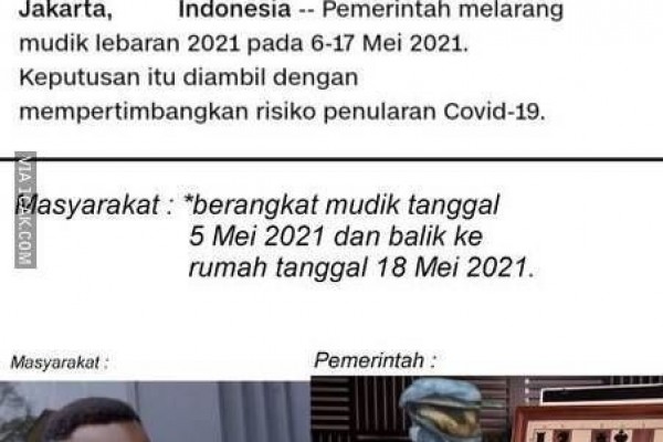 10 Meme Kocak Dilarang Mudik Perantau Kesal tapi Pasrah, Ngakak!