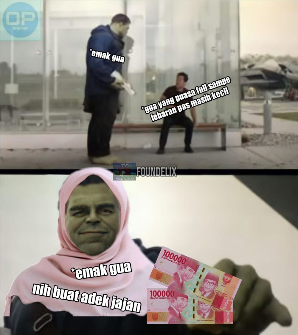 10 Meme Lika Liku Dapat Thr Lebaran Ini Kocak Abis