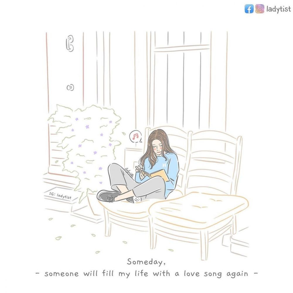 Gak Usah Sok Kuat, 12 Ilustrasi Rasanya Gagal Move On