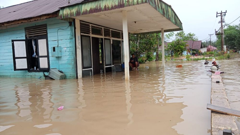Jelang Lebaran, Kelurahan Jawa Kukar Banjir Luapan Kolam Tambang