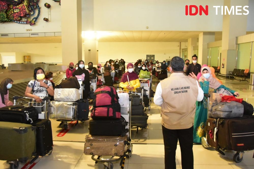 Masa Peniadaan Mudik, 1.278 Pekerja Migran Pulang ke Indonesia