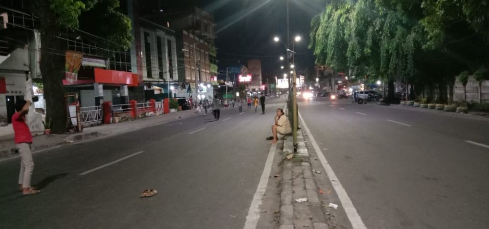 32 Ruas Jalan Ditutup, Malam Takbiran di Pusat Kota Medan Sepi