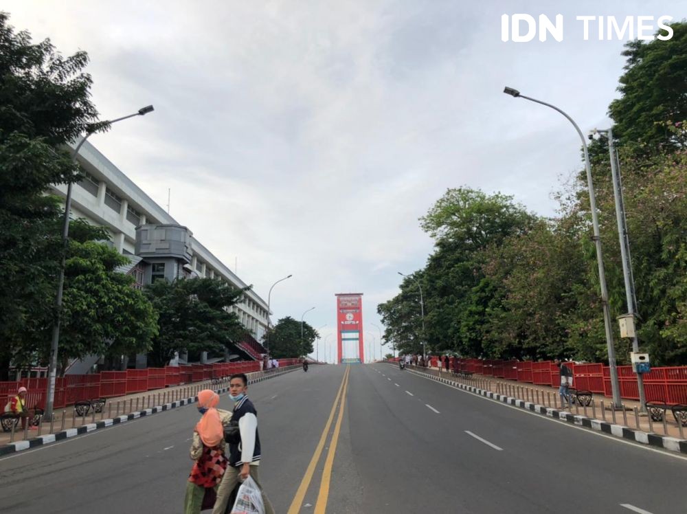 Potret Salat Id di Masjid Agung Palembang Sebelum dan Saat Pandemik 