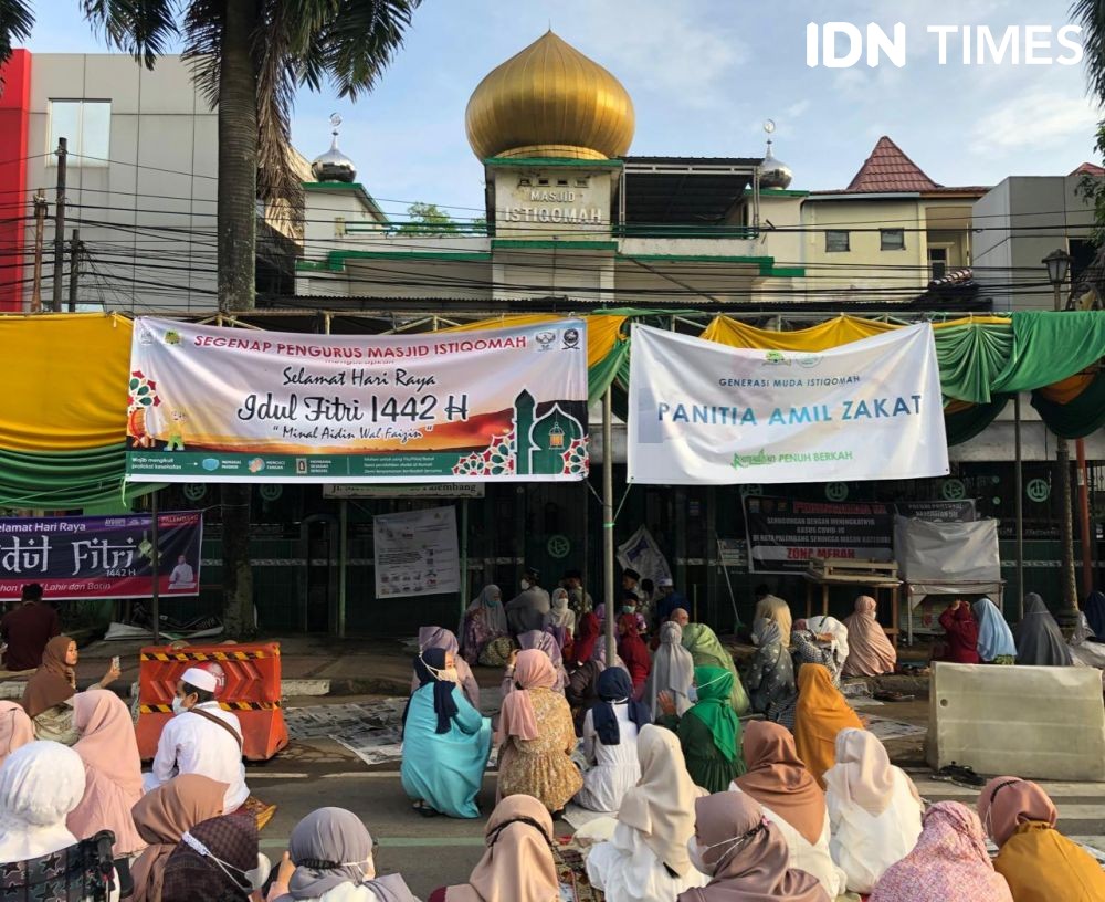 11 Potret Suasana Sepi Kota Palembang Momen Hari Raya Idul Fitri