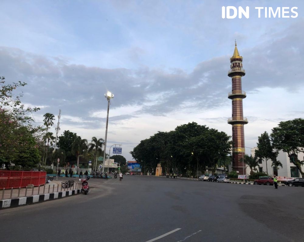 11 Potret Suasana Sepi Kota Palembang Momen Hari Raya Idul Fitri