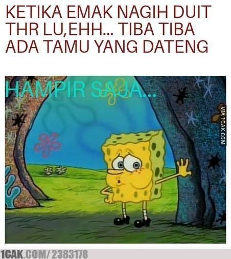 10 Meme THR Kocak nan Sedih, Bagiannya Kena Tilap Mama
