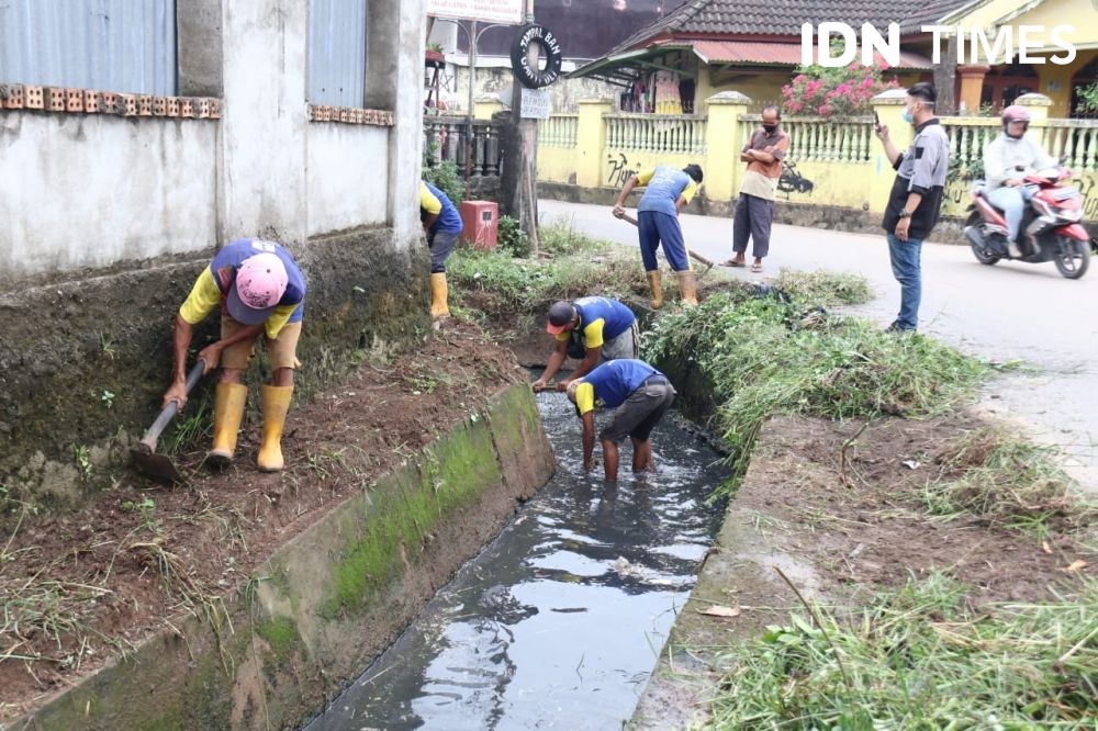 Palembang Habiskan Rp1,5 Miliar Normalisasi Saluran Air di Pipa Reja