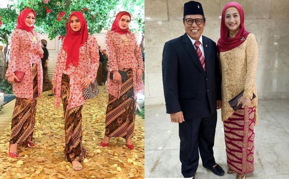 10 Adu Gaya Hijab Desy Ratnasari Vs Elma Theana, Kekinian!