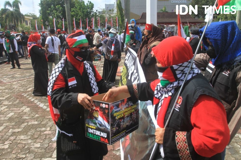 Ratusan Warga Sumsel Galang Dana untuk Palestina