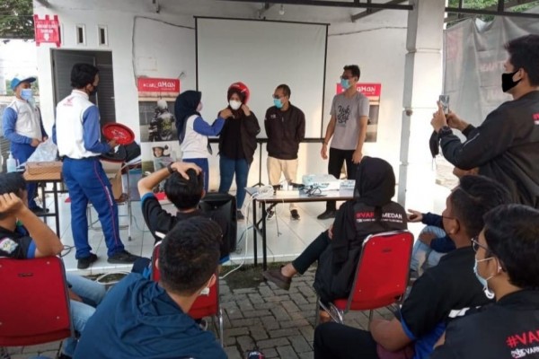 Komunitas Vario Silaturahmi sambil Upgrade Pengetahuan Safety Riding