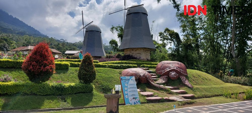 10 Potret Wisata The Blooms Garden di Tabanan Bali, Bikin Mata Segar