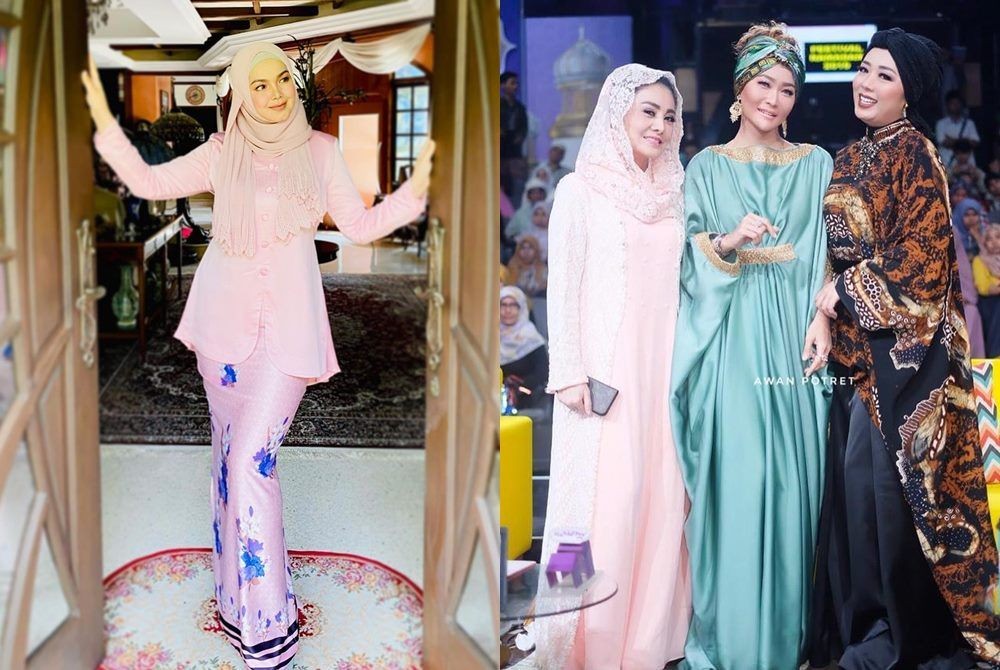 9 Adu Style Kondangan Hijab Siti Nurhaliza Vs Cici Faramida