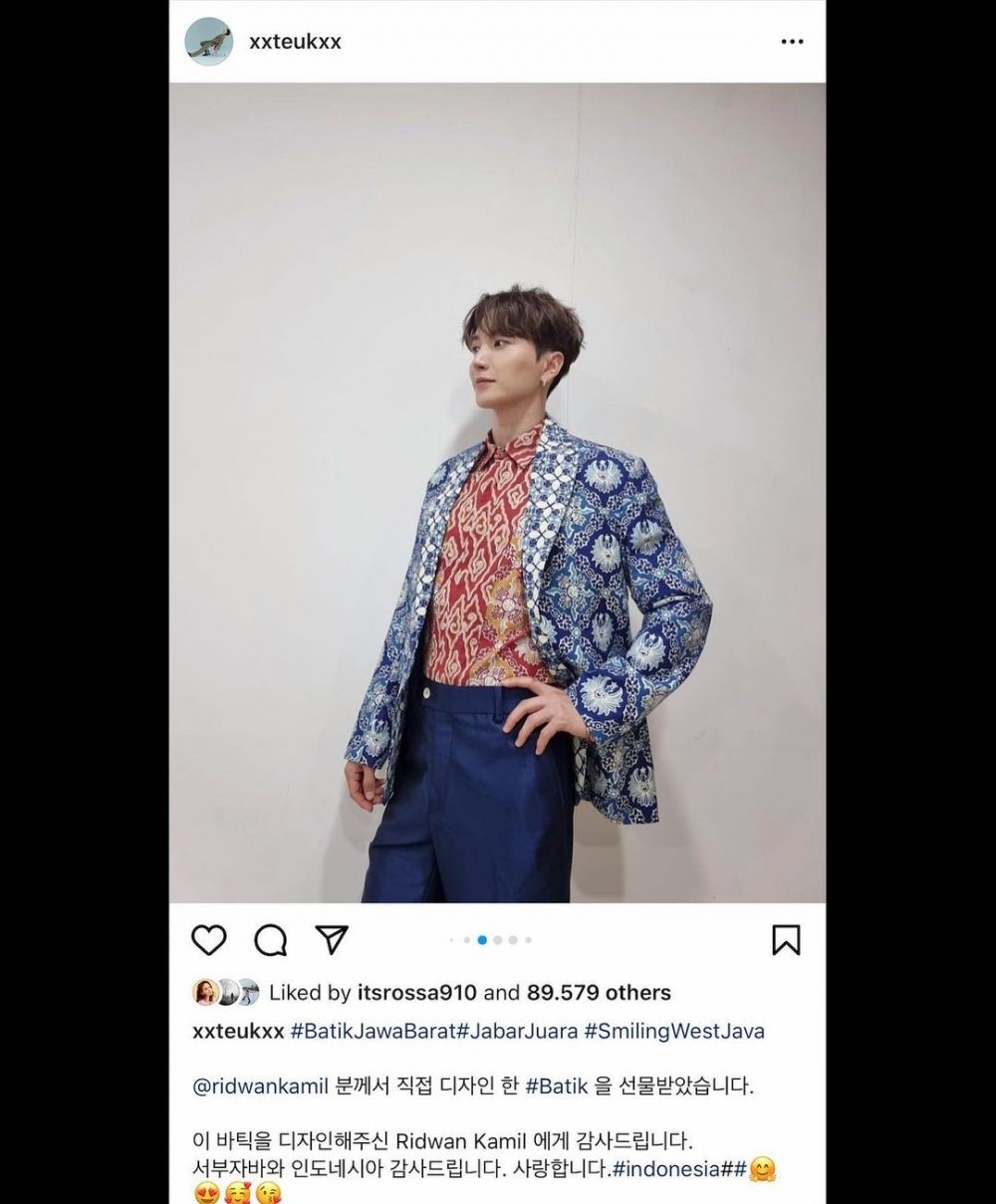 Batik Jabar Dipakai Personel Super Junior, Ridwan Kamil Girang