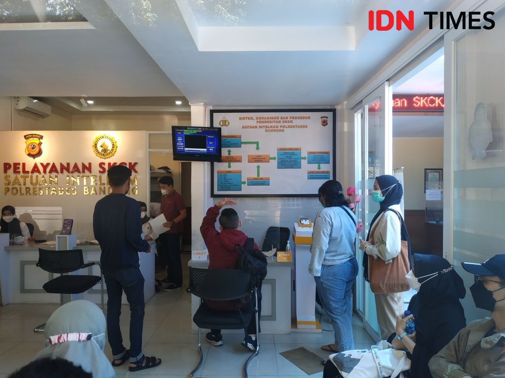 Pemohon SKCK di Bandung Jelang Pendaftaran CPNS Membludak