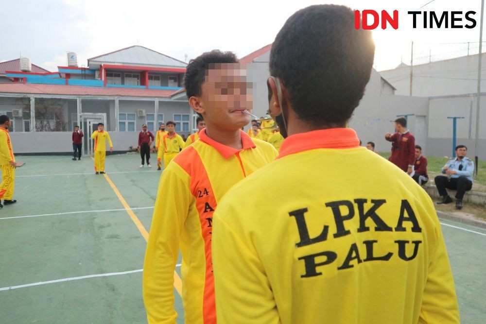 Keceriaan Anak-Anak di LPKA Palu Ikut Lomba Permainan Tradisional 