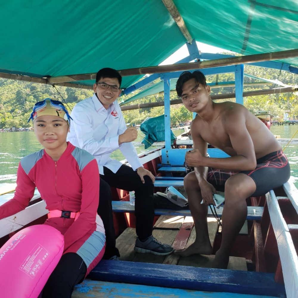 Atlet PON Open Water Swiming Lampung Naufal Rizki Latihan ala Marinir